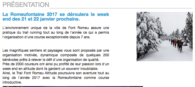 Trail Fontromeu 2017